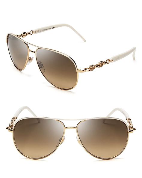 gucci aviators chain worn|Aviator Sunglasses for Women .